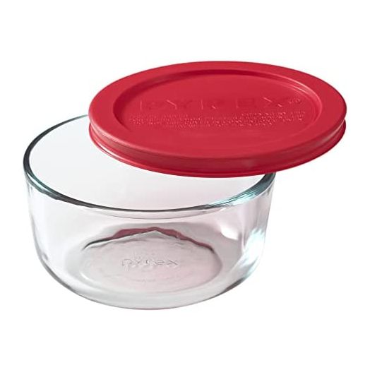 Pyrex Simply Store Meal Prep Glass Food Storage Container (2-Cup, BPA Free Lid, Oven Safe)