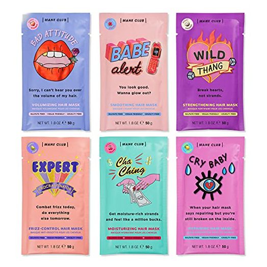 MANE CLUB Deep Conditioner, cruelty free, vegan, no sulfates or parabens (Pack of 6, Variety Pack)