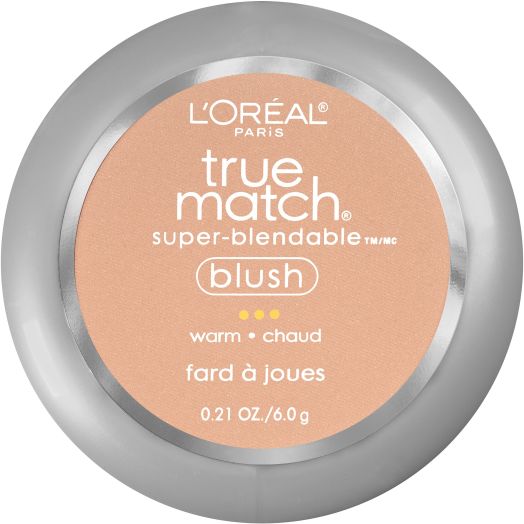 L'Oreal Paris True Match Super-Blendable Blush, Soft Powder Texture, Bare Honey, 0.21 oz