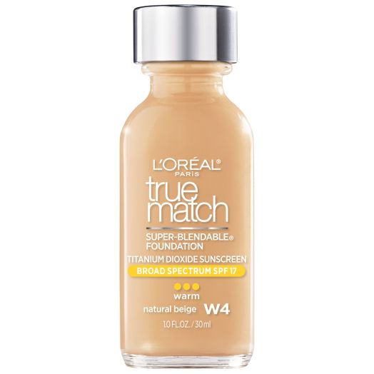 L'Oreal Paris True Match Super-Blendable Liquid Foundation, Natural Beige, 1 fl. oz.