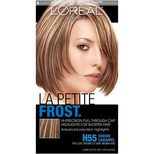 L'Oreal Paris Le Petite Frost Cap Hair Highlights for Shorter Hair, H55 Creme Caramel, 1 Kit