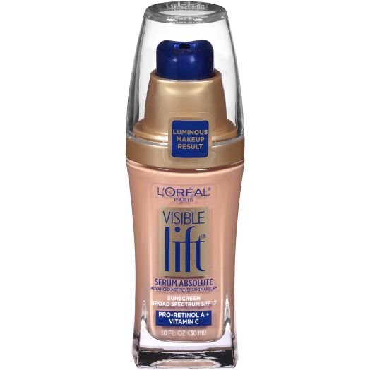 L'Oreal Paris Visible Lift Serum Absolute Lightweight Foundation, Creamy Natural, 1 fl oz