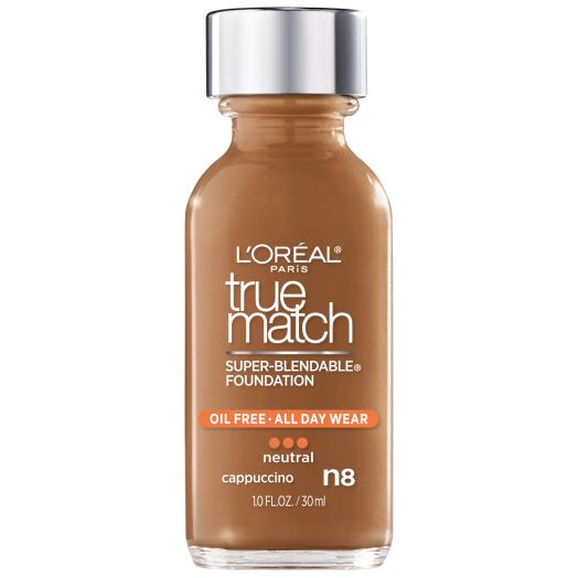 L'Oreal Paris True Match Super-Blendable Liquid Foundation, Cappuccino, 1 fl. oz.