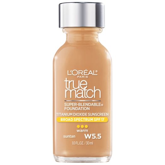 L'Oreal Paris True Match Super-Blendable Liquid Foundation, Suntan, 1 fl. oz.
