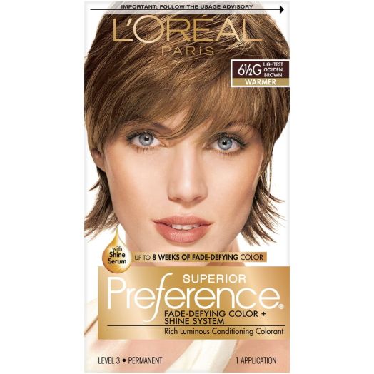 L'Oréal Paris Superior Preference 7A Dark Ash Blonde Level 3 Permanent Haircolor, 1 application