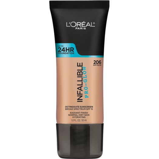 L'Oreal Paris Infallible Pro-Glow Foundation, Buff Beige, 1 fl oz | L'Oreal Paris