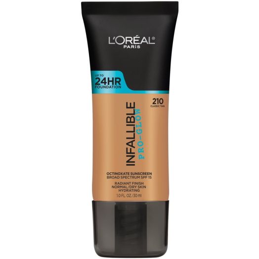 L'Oreal Paris Infallible Pro-Glow Foundation, Classic Tan, 1 fl oz