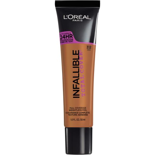 L'Oreal Paris Infallible Total Cover Foundation, Cocoa, 1 fl. oz.