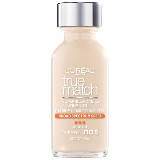 L'Oreal Paris True Match Super-Blendable Liquid Foundation, Fresh Ivory, 1 fl. oz.