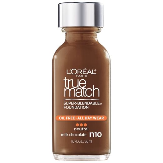 L'Oreal Paris True Match Super-Blendable Liquid Foundation, Milk Chocolate, 1 fl. oz.