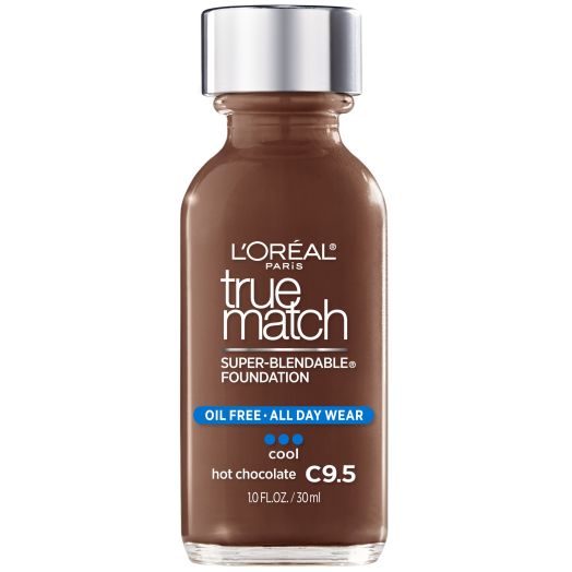 L'Oreal Paris True Match Super-Blendable Liquid Foundation, Hot Chocolate, 1 fl. oz.