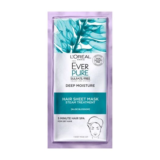L'Oreal Paris EverPure Deep Moisture Hair Sheet Mask 1 FL OZ