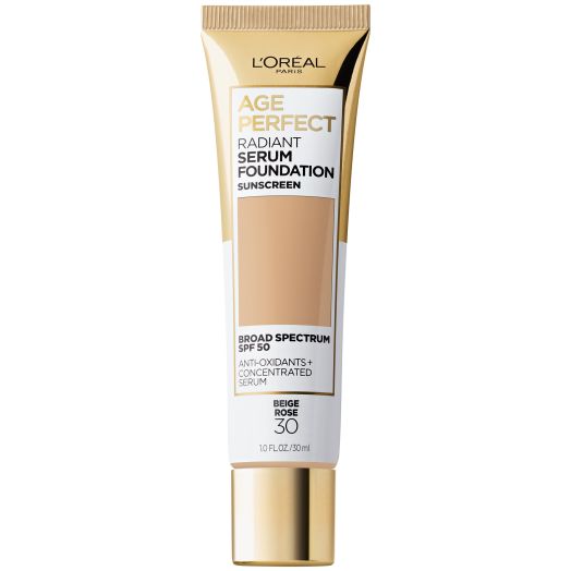 L'Oreal Paris Age Perfect Radiant Serum Foundation with SPF 50, Beige Rose, 1 fl. oz. | L'oreal Paris