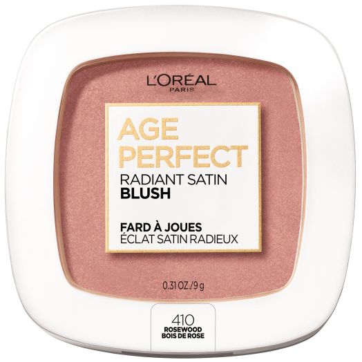 L'Oreal Paris Age Perfect Radiant Satin Blush with Camellia Oil, Rosewood, 0.31 oz