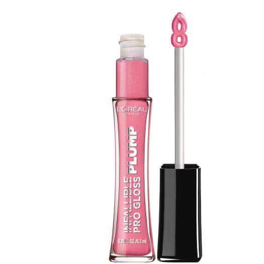 L'Oreal Paris Infallible Pro Gloss Plump Lip Gloss with Hyaluronic Acid, Gleam, 0.21 fl. oz.