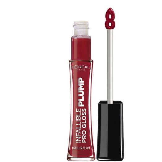 L'Oreal Paris Infallible Pro Gloss Plump Lip Gloss with Hyaluronic Acid, Ruby Sheen, 0.21 fl. oz.