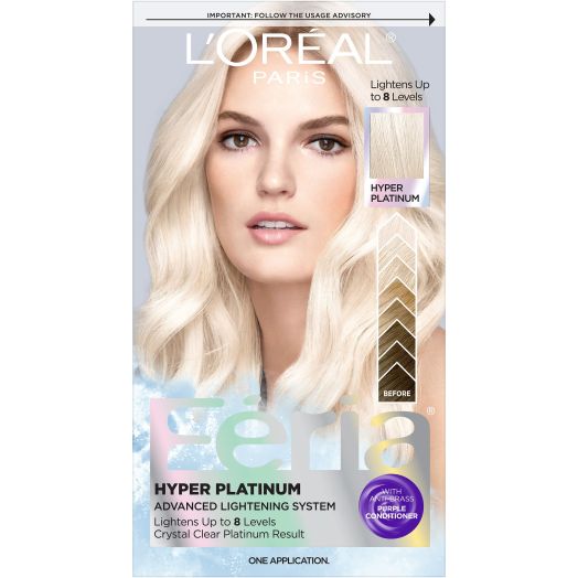L'Oreal Paris Feria Hyper Platinum Advanced Lightening System Bleach, Hyper Platinum, 1 fl. oz.