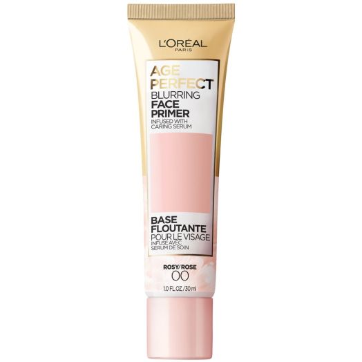 L'Oreal Paris Age Perfect Blurring Face Primer infused with Serum, Rosy, 1 fl. oz.