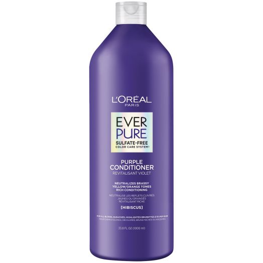 L'Oreal Paris EverPure Sulfate Free Purple Conditioner for Colored Hair, 33.8 fl. oz.