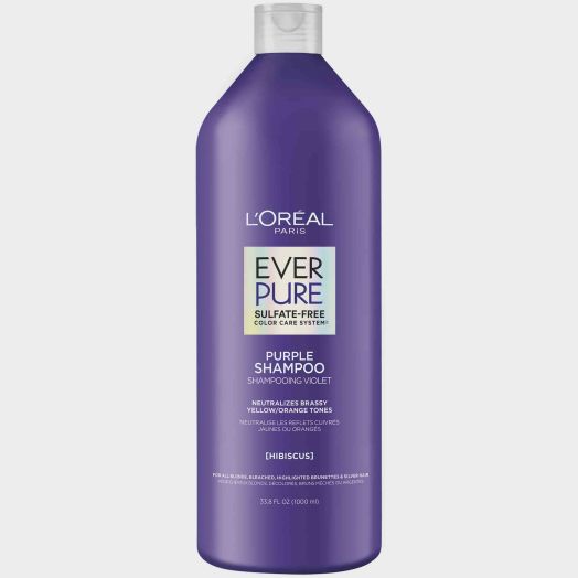 L'Oreal Paris EverPure Sulfate Free Purple Shampoo for Colored Hair, 33.8 fl oz