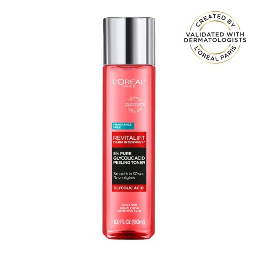 L'Oreal Paris Revitalift Derm Intensives 5 % Glycolic Acid Peeling Toner Liquid, 6 fl oz