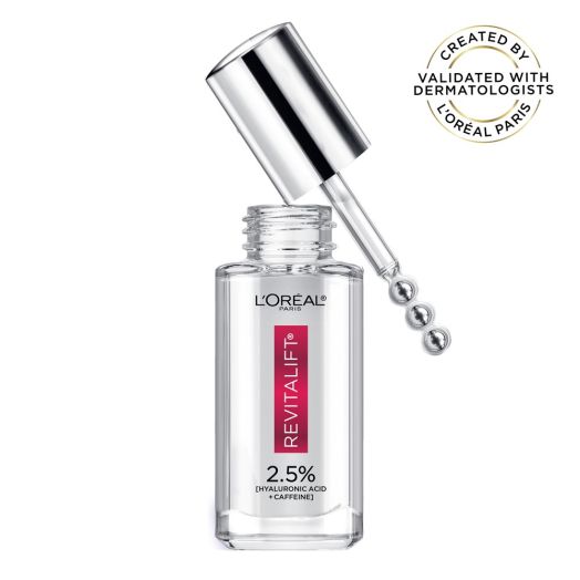 L'Oreal Paris Revitalift Derm Intensives Hyaluronic Acid and Caffeine Eye Serum, 0.67 fl oz