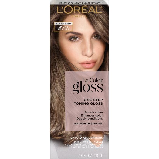 L'Oreal Paris Le Color Gloss One Step in-Shower Toning, Smoky Bronde, 4.0 fl oz