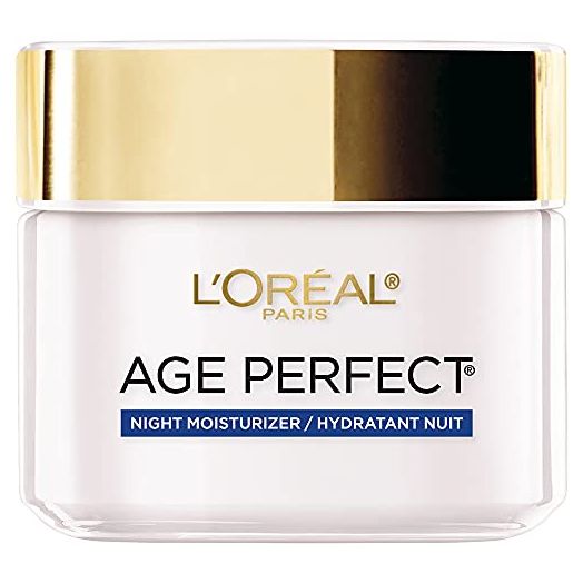 L'Oreal Paris Age Perfect Collagen Expert Night Moisturizer, Anti-Sagging & Even Tone, Retighten, Rehydrate and Firm Maturing Skin, 2.5 Oz