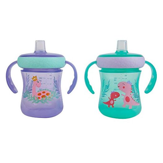 The First Years Trainer Cups 7Oz-2pk Princess Dinosaurs