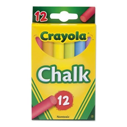 Crayola Colored Chalk Sticks 12 Count (2 Pack)
