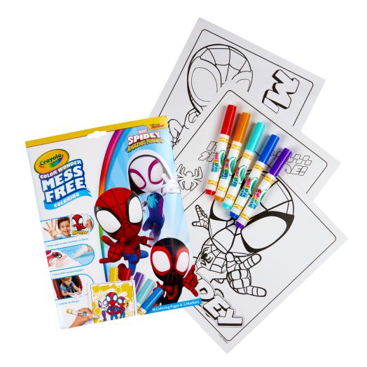 Crayola Color Wonder, Spiderman Coloring Pages & Mess Free Markers