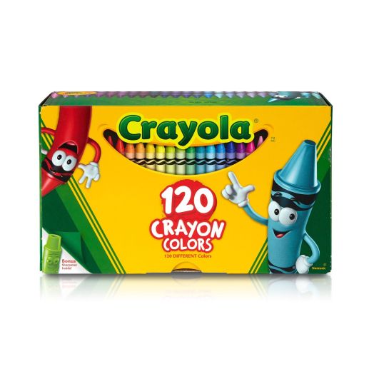Crayola Giant Box of Crayons, 120 Pieces Beginner Child