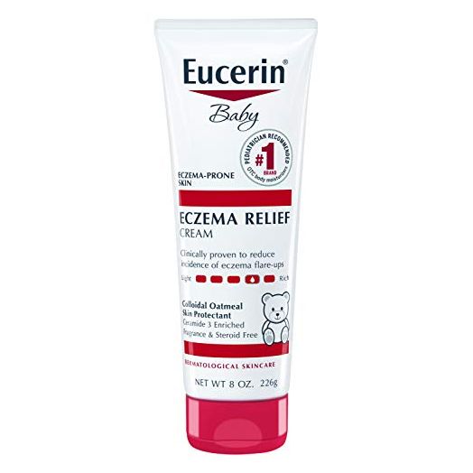 Eucerin Baby Eczema Relief Body Cream, Fragrance Free Baby Eczema Cream, 8 Oz Tube