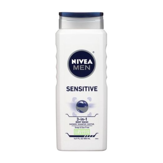 NIVEA Men Sensitive 3-in-1 Body Wash 16.9 fl. oz.