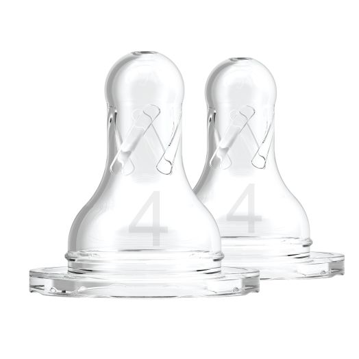 Dr. Brown's Narrow Bottle Nipples - Level 4 (9m+, Fast Flow)