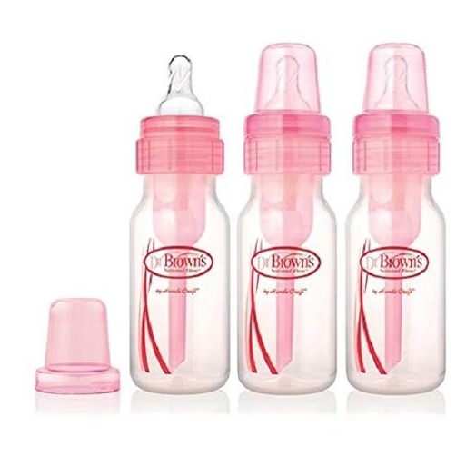 Dr. Brown's Options+ Anti-Colic Baby Bottle - Pink - 4oz - 3pk