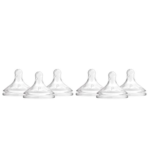 Dr. Brown's Options+ Wide-Neck Baby Bottle Nipple - Preemie, Slowest Flow - 6pk - 0m+