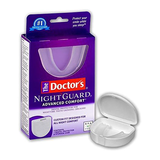 The Doctor’s NightGuard for Teeth Grinding, Custom-Fit Dental Guard for Nighttime 6x5x4 Inch (Pack of 1)