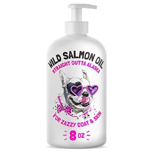 LEGITPET Wild Alaskan Salmon Oil for Dogs & Cats - Pure Fish Omega 3 6 9 Liquid Fatty Acids - Skin & Coat Supplement - Supports Joint Function, Immune & Heart Health