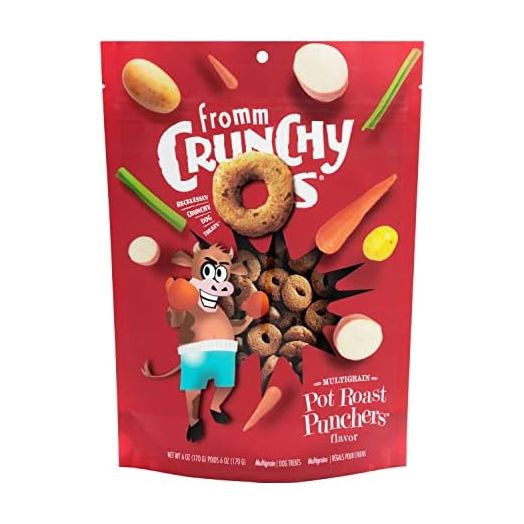 Fromm Crunchy Os Pot Roast Punchers Dog Treats - Premium Crunchy Dog Treats - Beef Recipe - 6 oz