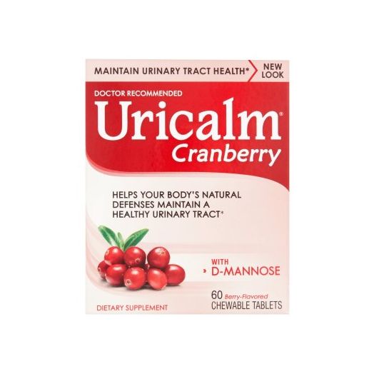 Uricalm Cranberry Flavored with D-Mannose Chewable Tablets, 60 count