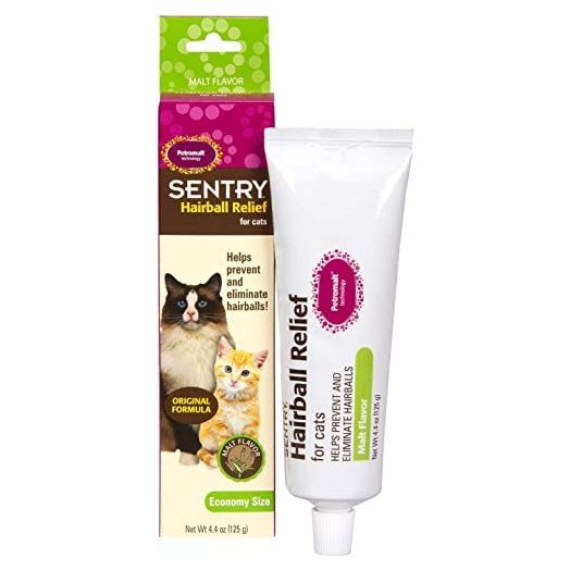 Sentry Petromalt Hairball Relief - Liquid Original Flavor 4.4 oz - Pack of 2