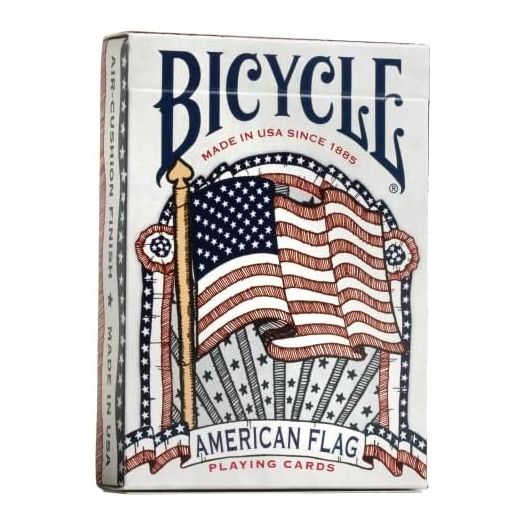Bicycle American Flag Poker Size Standard Index Playing Cards, 1036202, 10 years old and up