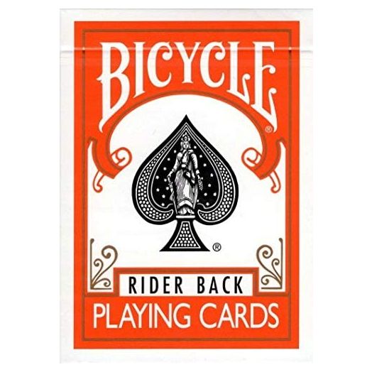 Bicycle Orange Rider Back Playing Cards Poker Size Deck USPCC