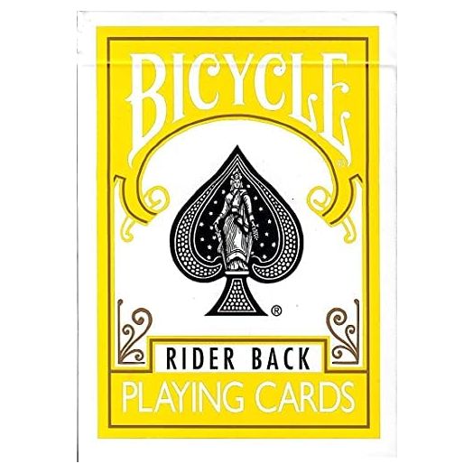 Bicycle Rider Back Yellow Deck
