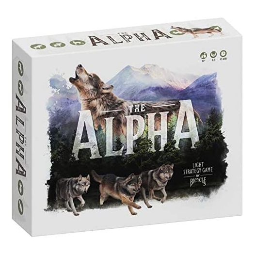 Bicycle The Alpha, A Light Strategy Game for Adults and Family Ages 10 and Up, Grey