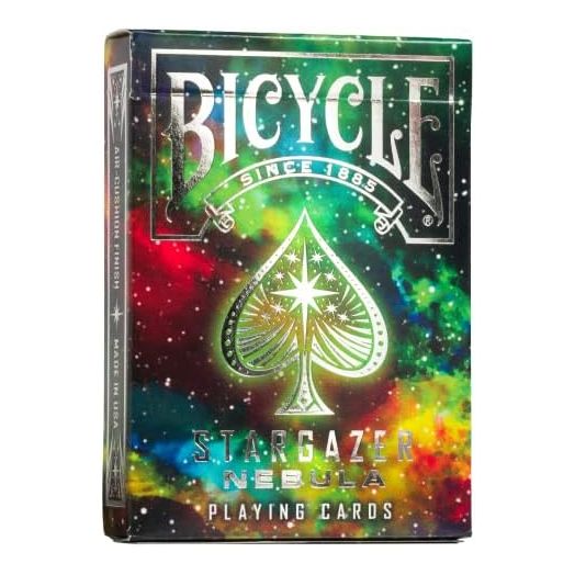 Bicycle Stargazer Nebula Playing Cards, Standard Index, Poker Cards, 1 Deck, Black