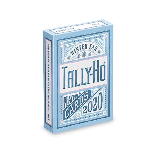 Tally-Ho Winter Fan Playing Cards, Blue