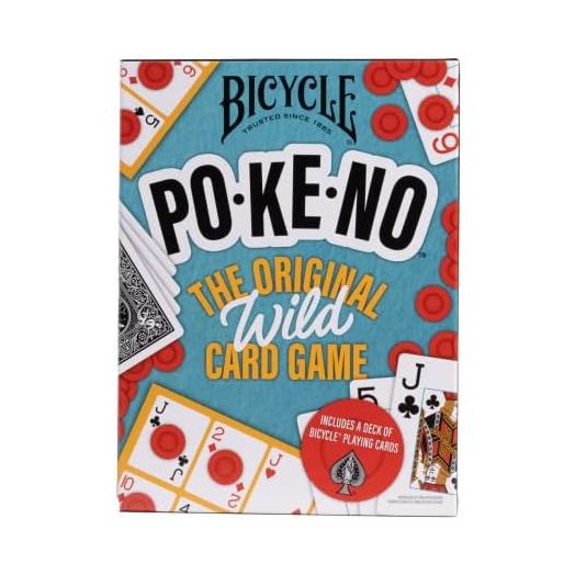 Bicycle Pokeno Playing Card Game Pack (Includes 1 Deck, Scorecards, and Chips)
