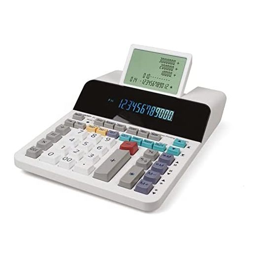 Sharp EL-1901 Paperless Printing Calculator with Check and Correct, 12-Digit LCD Primary Display, Functions the Same as a Printing Calculator/Adding Machine with Scrolling LCD Display Instead of Paper